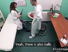 Doctor shows balls to sexy student