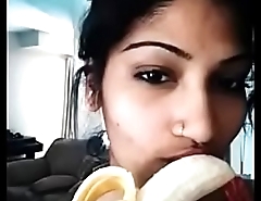 My NRI Girl Friend Teasing me with Banana