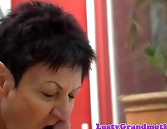 Dicksucking euro granny gets pounded