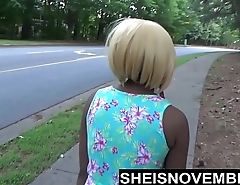 Risky In the midst Of Street Blowjob &amp_ Big Ass Ebony Booty Out For Stranger Msnovember