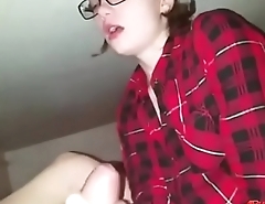my daughter was hungry so I gave her my cock to suck!