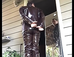 masturbating brown inside pants gay my leather dude